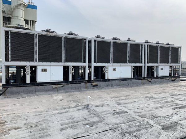 Thermal power plant-air cooled heat pump unit