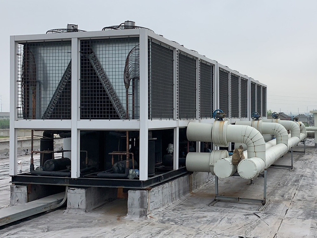 Thermal power plant-air cooled heat pump unit