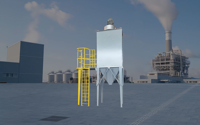 Sintered plate - plastic plate dust collector